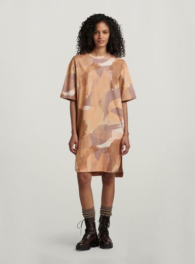 Vestido camiseta Boxy U Allover